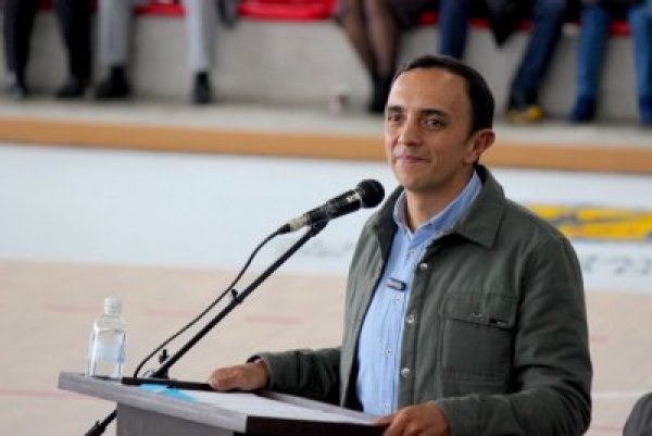 César Salamanca en el acto de posesión como Alcalde de Suba.