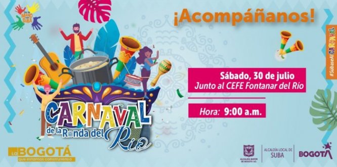 Pieza publicitaria del Carnaval de la Ronda del Río 2022