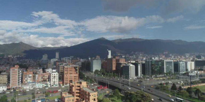 Toma aérea de Bogotá