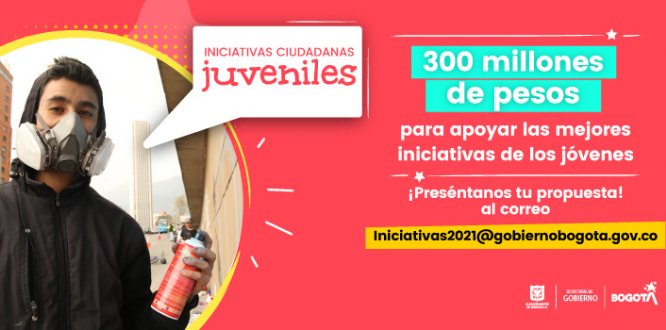 Joven con iniciativa ciudadana juvenil