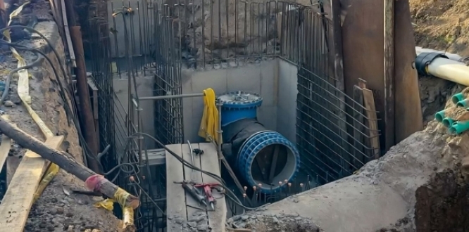 Obras del Acueducto en Suba