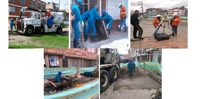 Fotos de las obras de la empresa de Acueducto