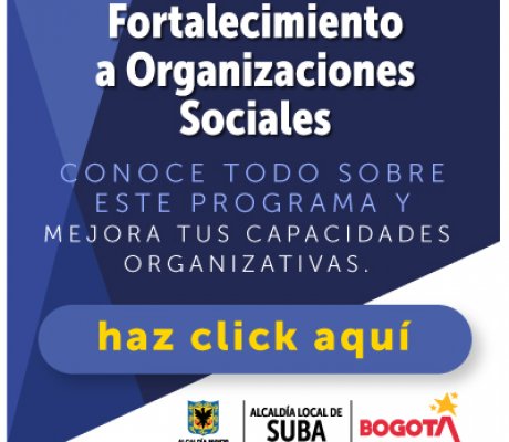 Convocatoria Fortalecimiento a Organizaciones Sociales
