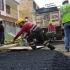 Obreros trabajando en frente de obra en Suba