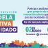 Pieza de diseño con información de evento