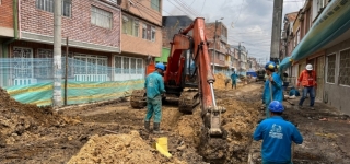 Obras del Acueducto de Bogotá en Barrio Prado Veraniego