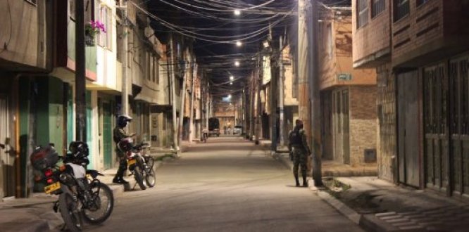Calle de Suba vacía por la cuarentena derivada de la crisis por el coronavirus. Calle de Suba vacía por la cuarentena derivada de la crisis por el coronavirus.